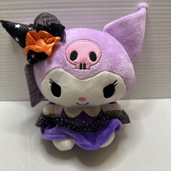 Sanrio Other - KUROMI Hello Kitty Halloween Plush 2024: Witch‎ Costume 8" NEW